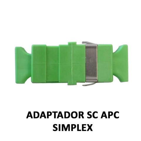 ADAPTADOR OPTICO SC (APC) SIMPLEX SM VERDE (RI)