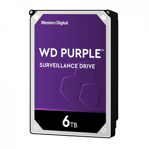 HARD DISK WD Purple Disco rígido para CFTV 6TB WD63PURZ - WESTERN DIGITAL