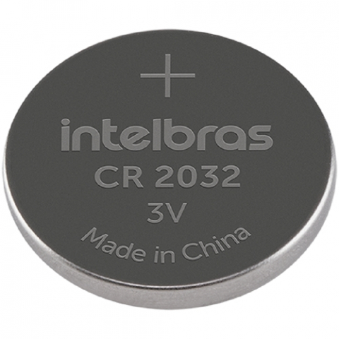 Bateria botão de lítio 3V CR 2032 - Intelbras