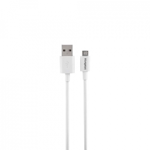 Cabo USB - Micro USB 1,2m PVC branco EUAB 12PB - Intelbras