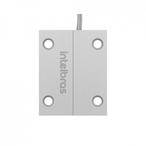 Sensor de abertura magnético com fio XAS Porta Aço Mini Intelbras
