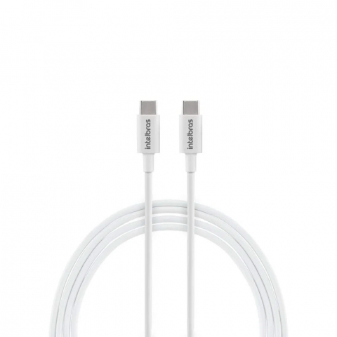 Cabo USB-C - USB-C 1,2m PVC branco EUCC 12PB - Intelbras