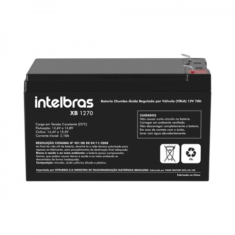 Bateria 12V 7AH para nobreak XB 1270 - Intelbras