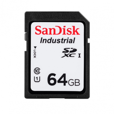 CARTAO SD 64GB CLASSE 10 INDUSTRIAL SANDISK - INTELBRAS