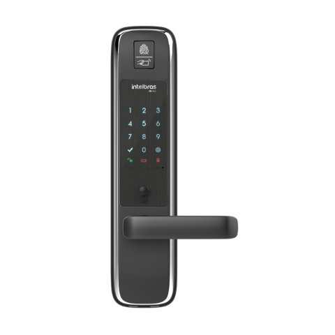 fechadura digital com biometria de sobrepor fr 331 - intelbras
