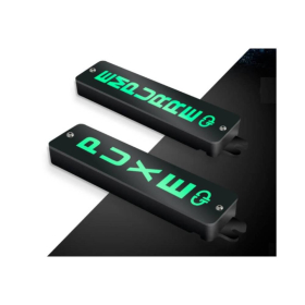 display sinalizador led puxe empurre preto - gp control